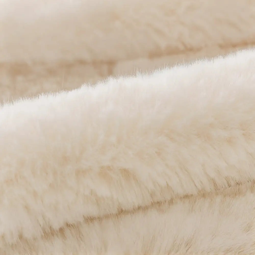 Housse de canapé en peluche moelleuse décorative pour protéger les meubles