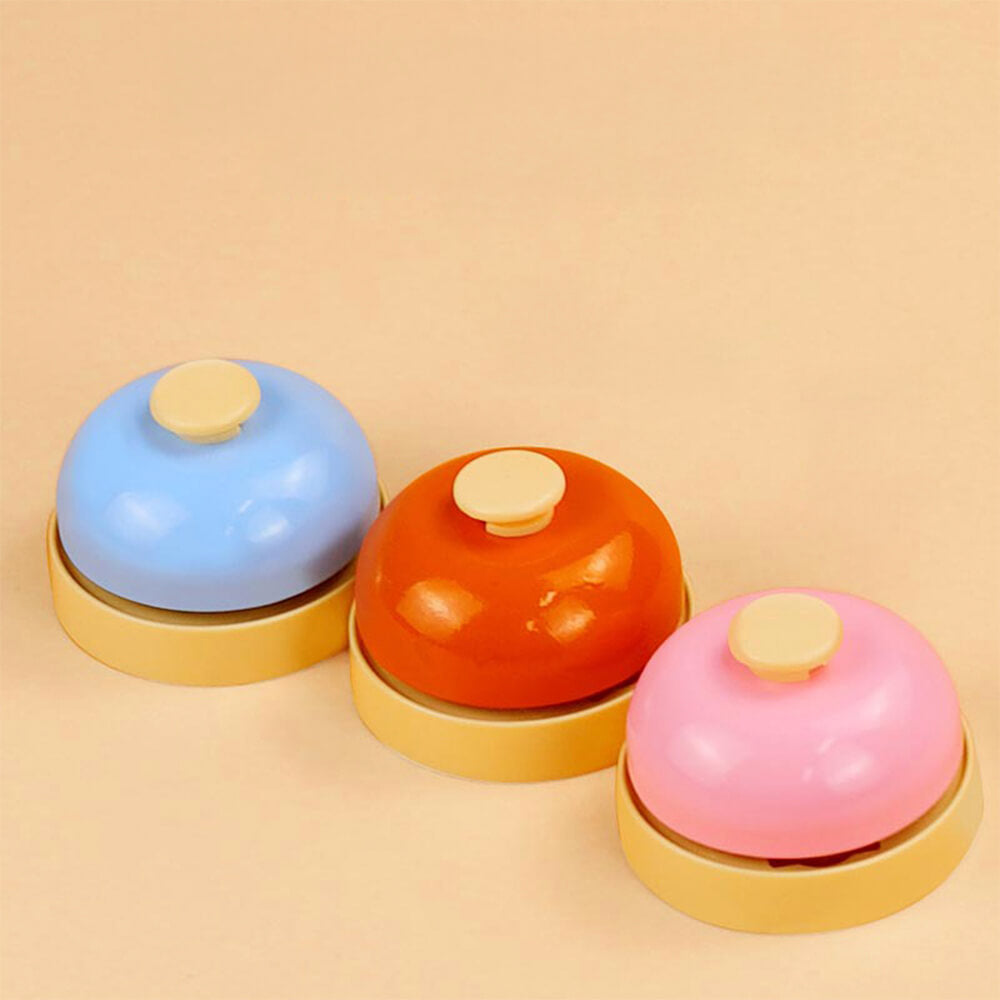 Cloche de dressage en métal durable pour animaux de compagnie avec bouton interactif