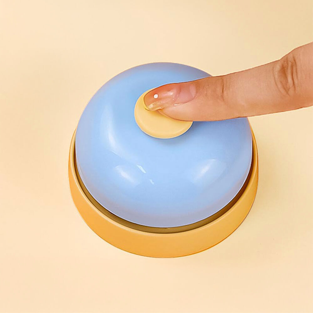 Cloche de dressage en métal durable pour animaux de compagnie avec bouton interactif