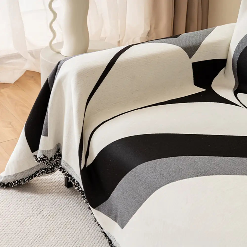Housse de canapé universelle en chenille d’art moderne pour toutes les saisons