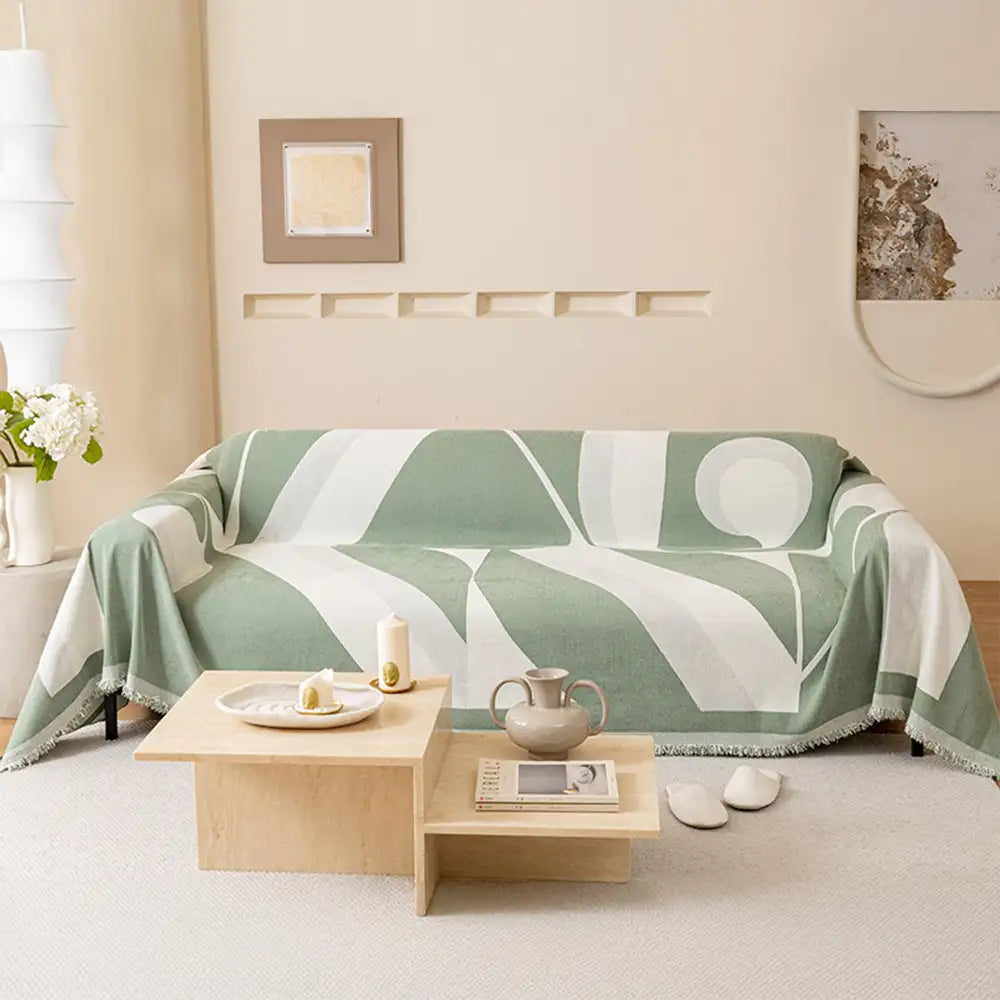 Housse de canapé universelle en chenille d’art moderne pour toutes les saisons