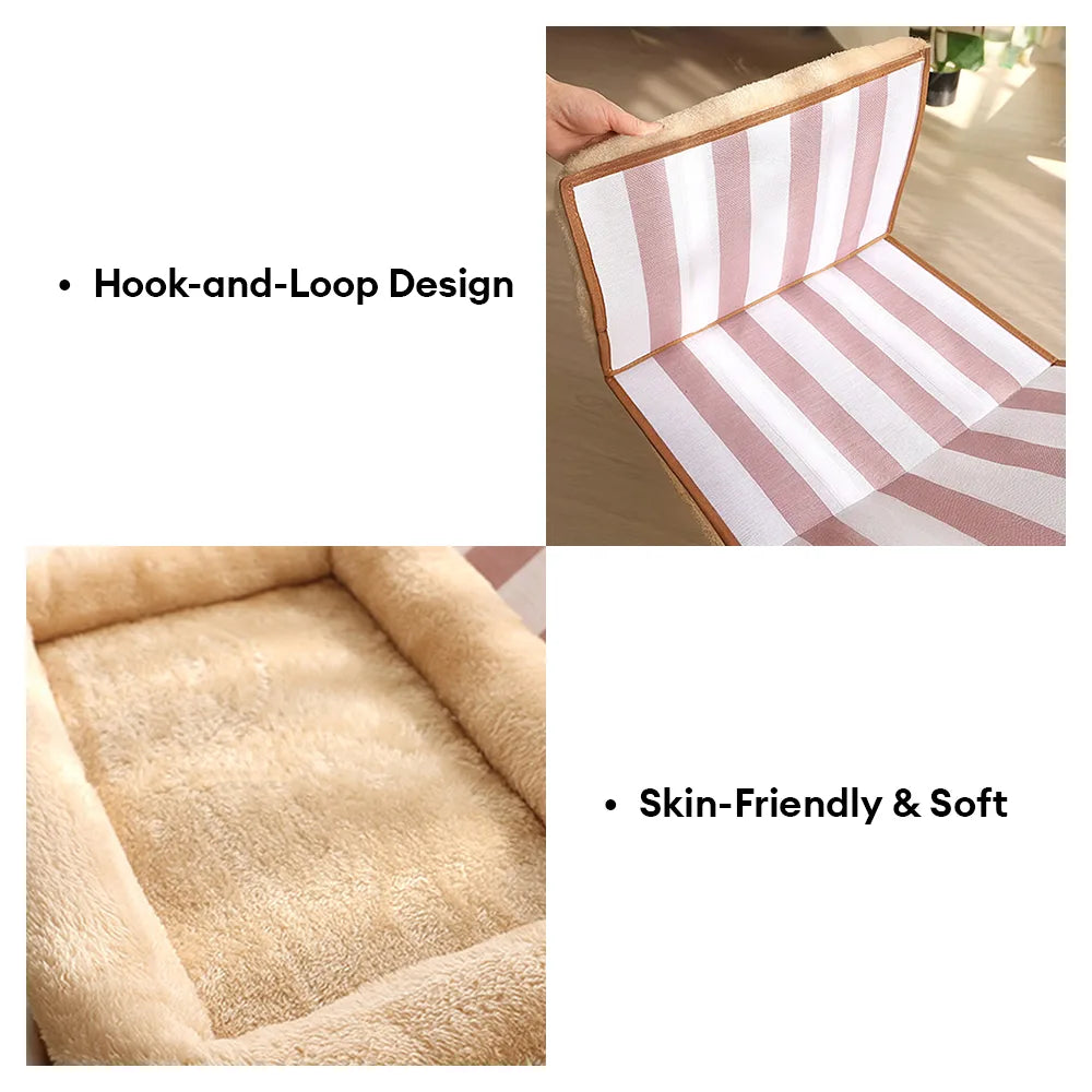 Maison pour chat pliable multifonction avec coussin pour dormir et jouer