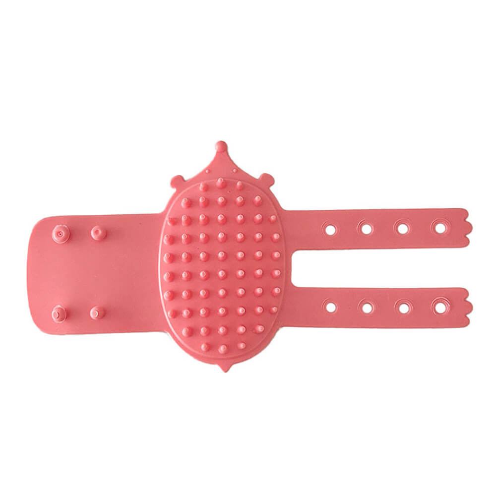 Brosse de massage pour animaux de compagnie avec pieds en caoutchouc autonettoyants