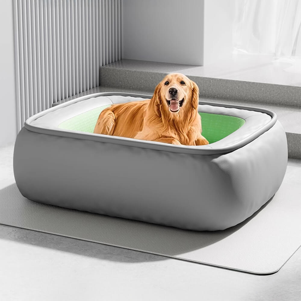 Lit pour chien en cuir PU imperméable antidérapant résistant aux rayures avec soutien complet