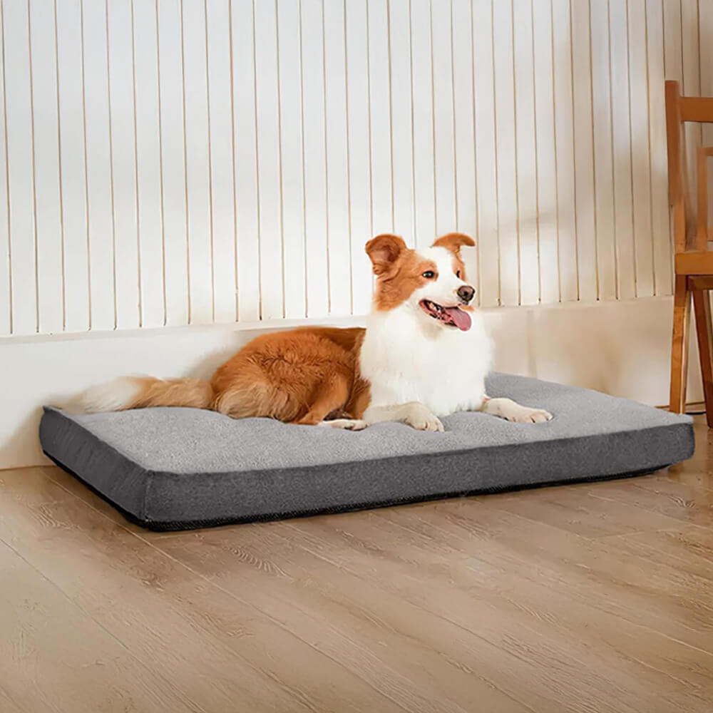 Lit pour chien large en mousse à mémoire amovible et imperméable