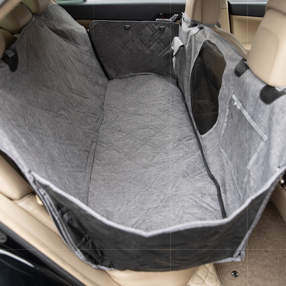 Protection-siège de voiture pour chien en tissu oxford imperméable et résistant aux rayures en tissu cationique