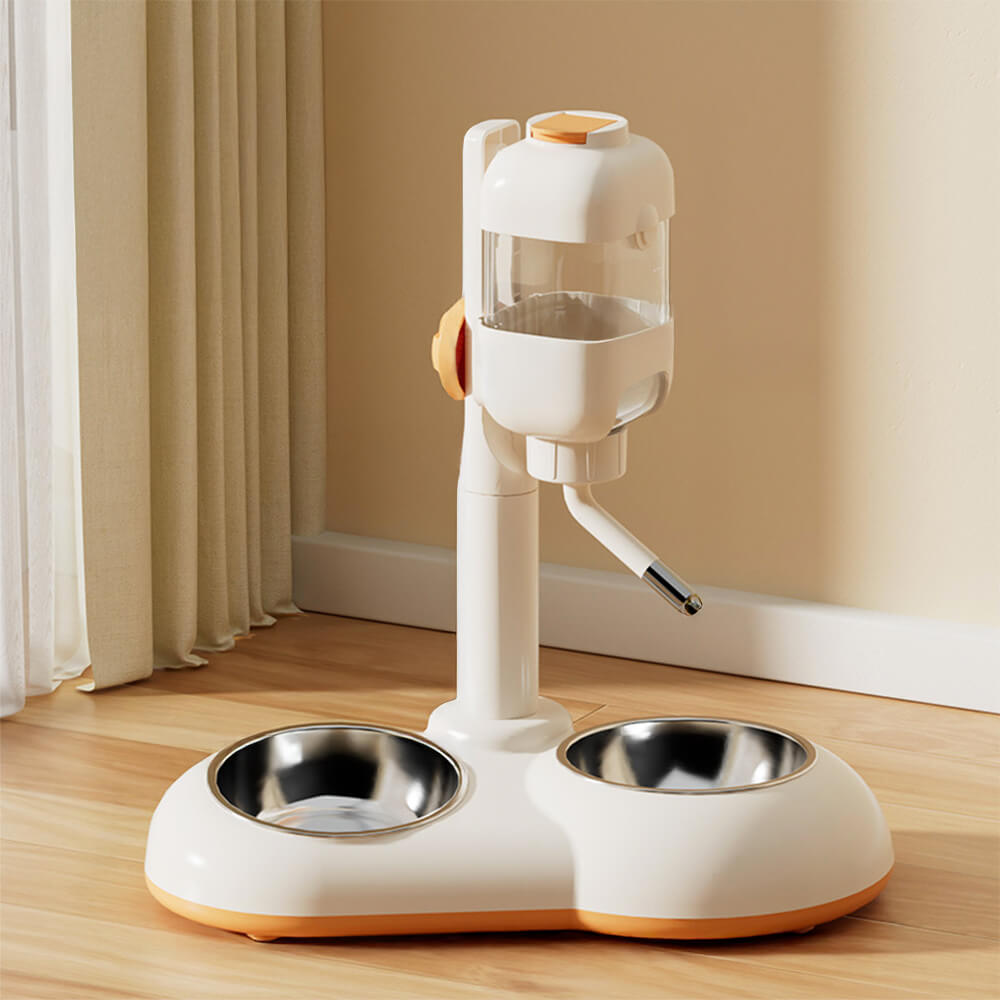 Distributeur automatique pour animaux avec bol d'alimentation et d'eau