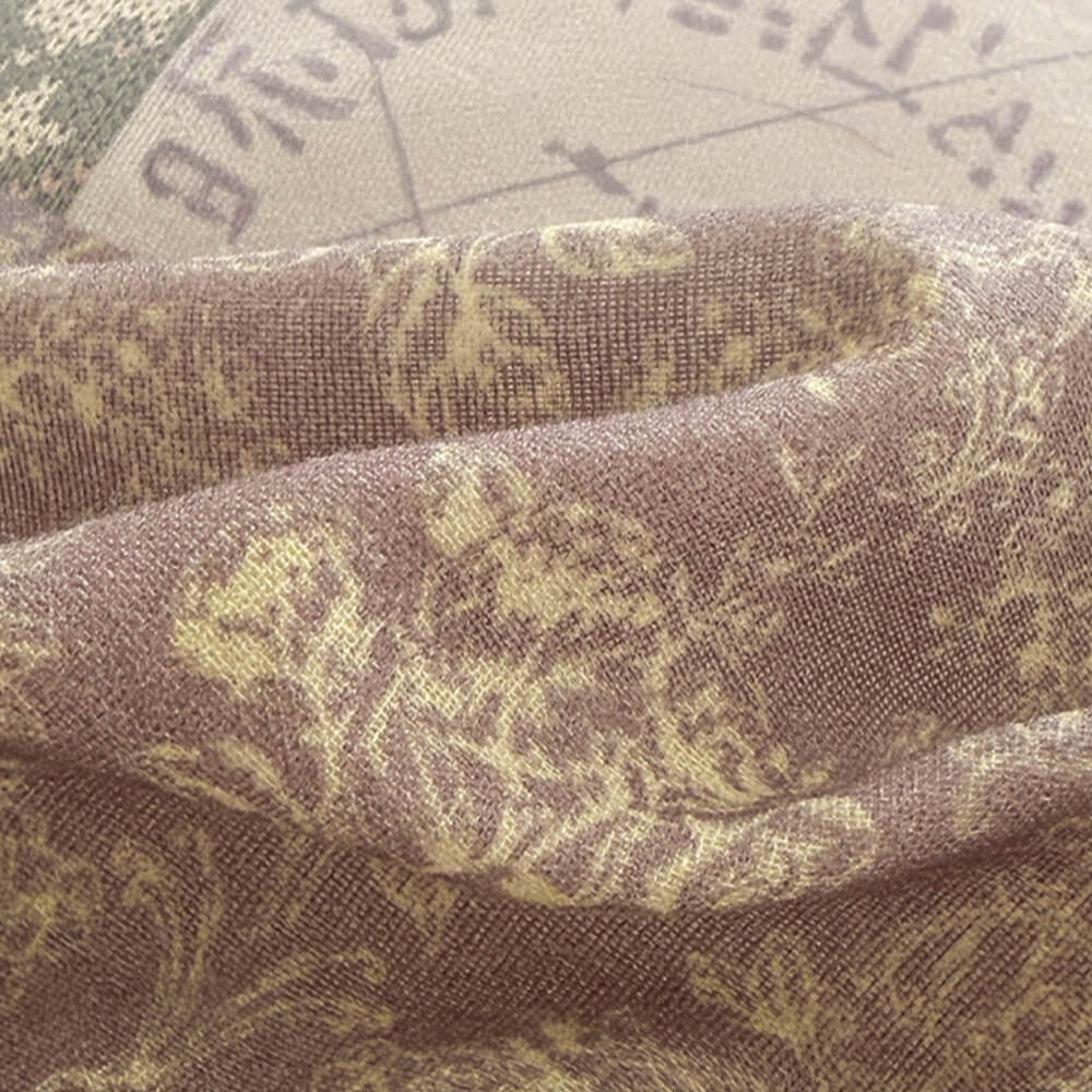 Parure de draps en coton double avec dentelle à blocs de couleur romantique