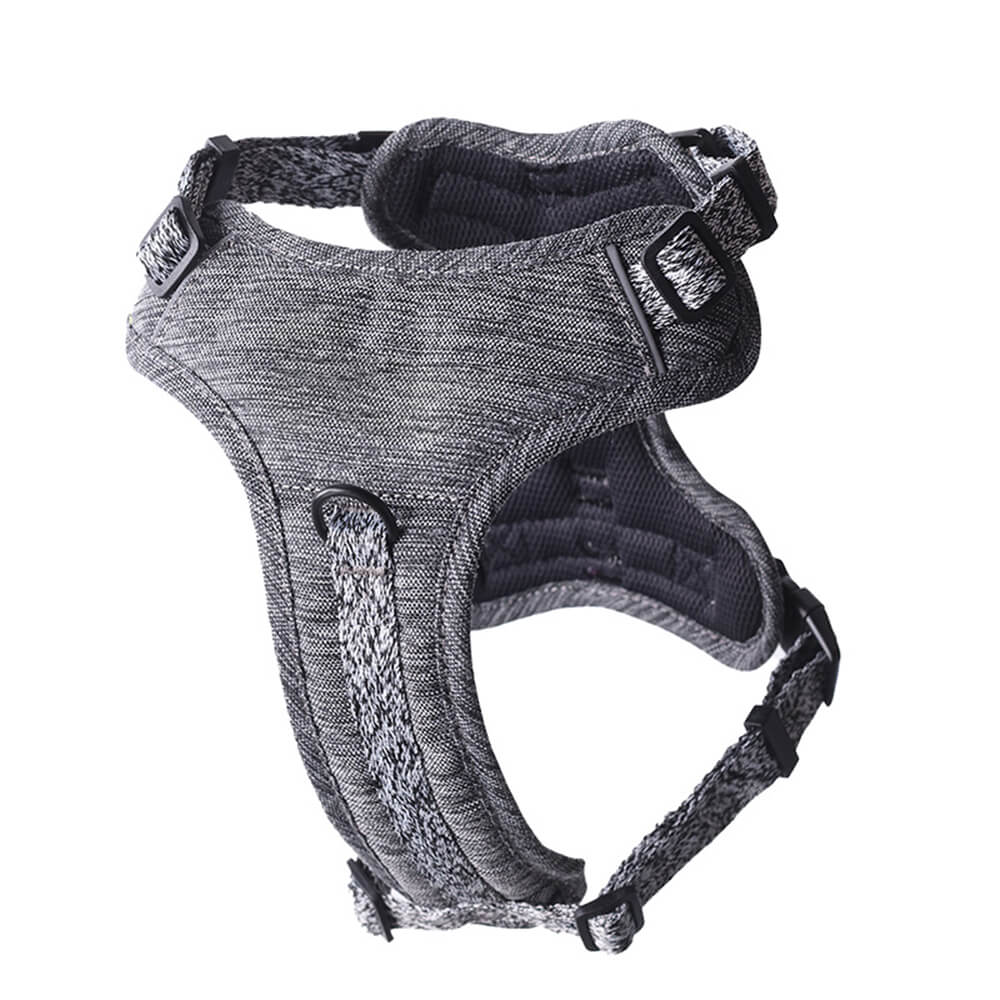 Harnais/laisse pour chien anti-traction en tissu recyclé et écologique