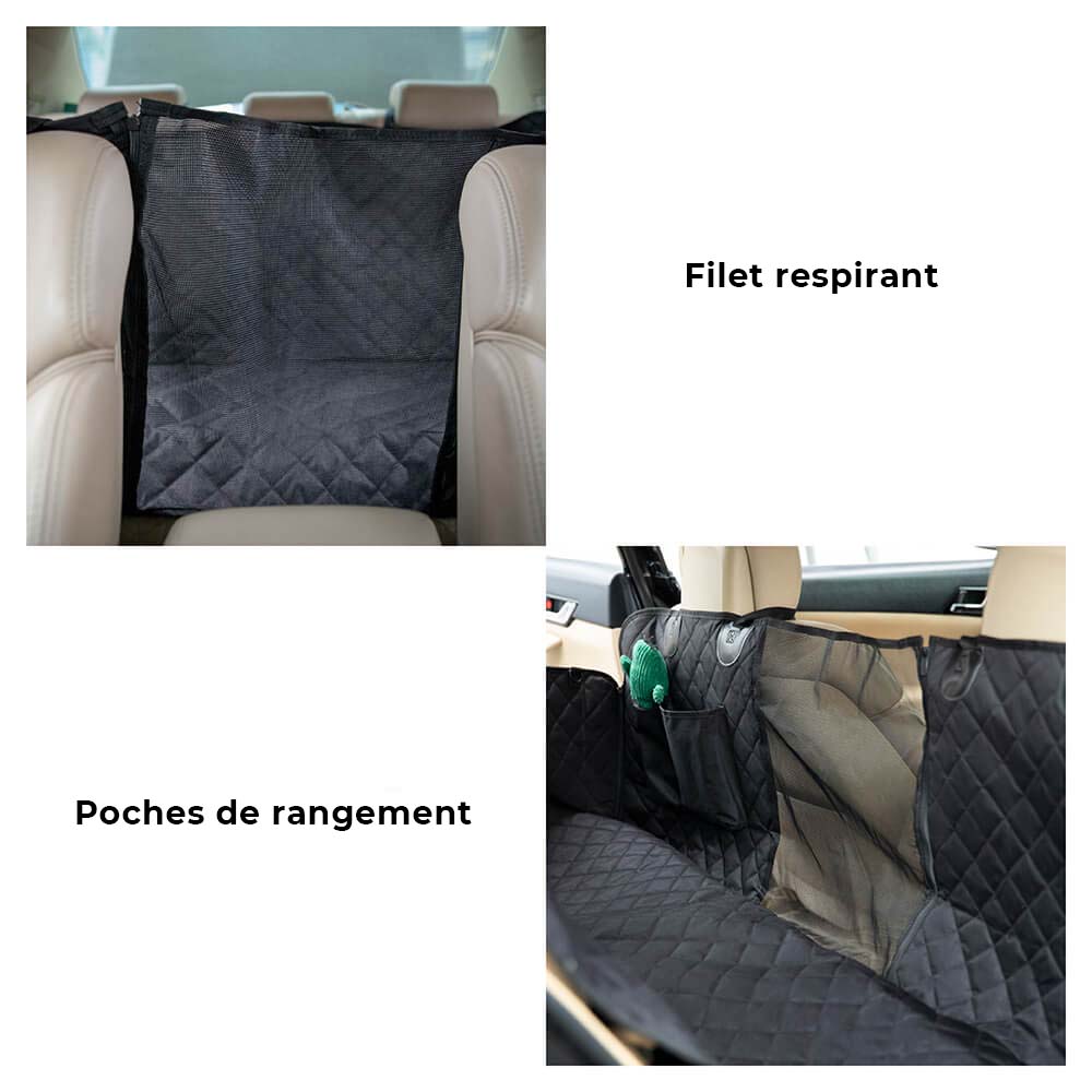 Housse de siège de protection voiture multifonctionnelle pour chien en tissu Oxford