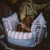 Siège Auto Sécurisé Imperméable à Rayures pour Chien