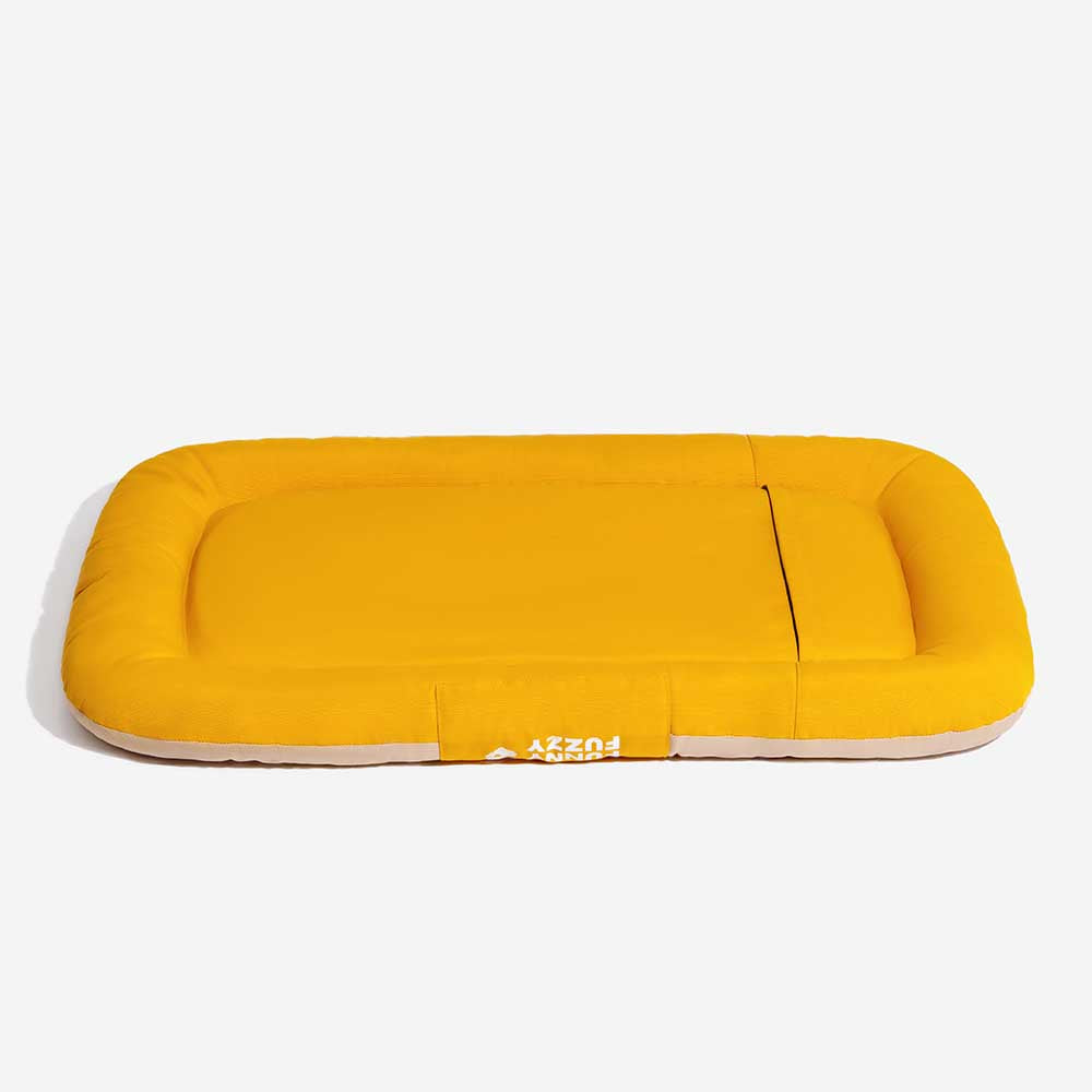 Tapis orthopédique imperméable et résistant aux rayures pour chien motif coloris block - Trek Lounge