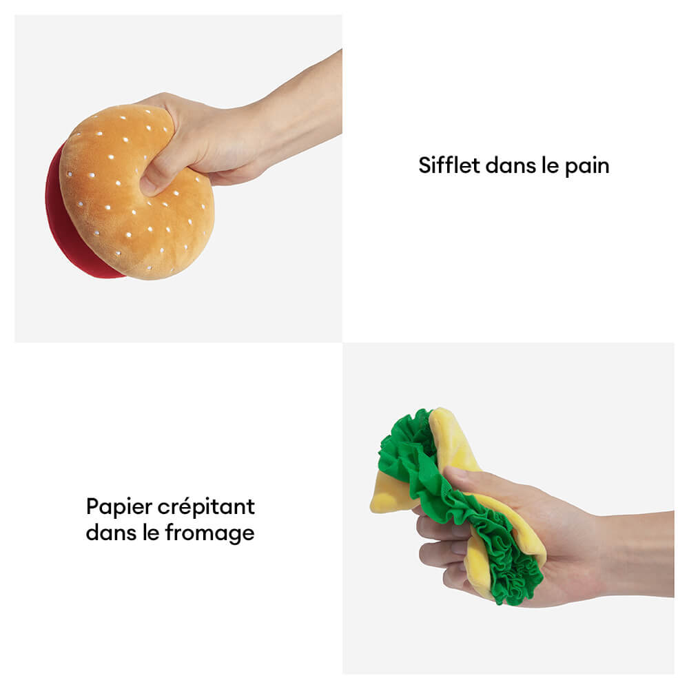 Jouet en peluche grinçant pour chien - Big Mac