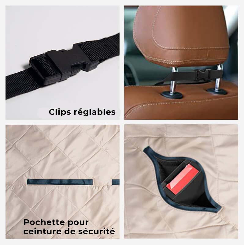 Protection de siège de voiture pour chien