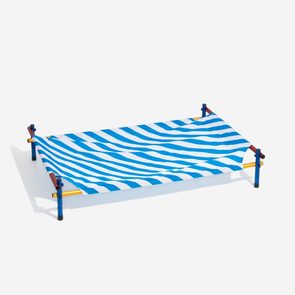 Lit élevé en aluminium avec imprimé estival - Paradis d'été