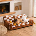 Canapé-Lit Pour Chien Grand Format - Jusqu'à 27 Kg - Housse Amovible Lavable - Fond Antidérapant - Beige - 99 X 71 X 40 Cm - 10
