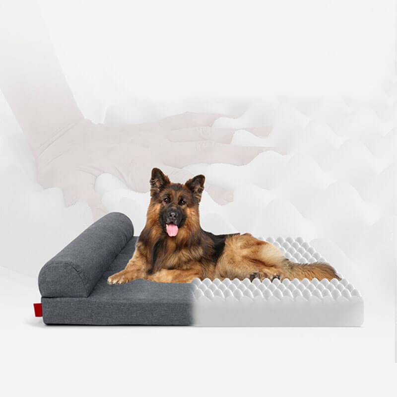 Lit Orthopédique Amovible Épais et Imperméable pour Chien