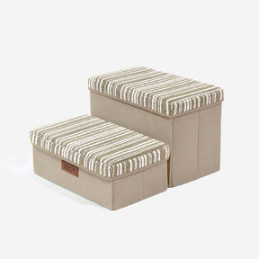 Escalier pour chien pliable avec rangement et condo - Funnyfuzzy SnugNest