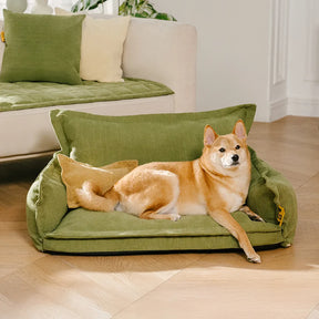 Panier orthopédique pour chien toutes saisons à double couche amovible – Rétro