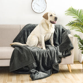 Couverture épaisse en polaire Sherpa imperméable pour chien