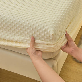 Housse de matelas ajustée anti-statique avec toucher massage confortable