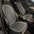 Housse de siège de voiture en maille respirante à damier de luxe ensemble complet