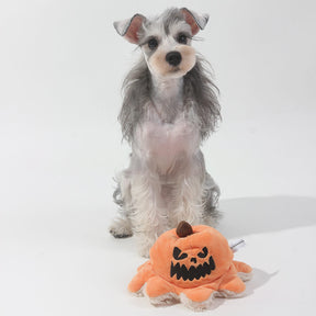 Halloween Pieuvre Citrouille Pirate Jouet Réversible en Peluche pour Chien