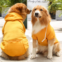 Pull à Capuche Uni pour Chien et Propriétaire en Coordination