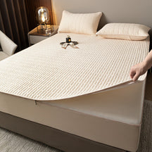 Protège-matelas imperméable à zip doux et antibactérien enveloppant