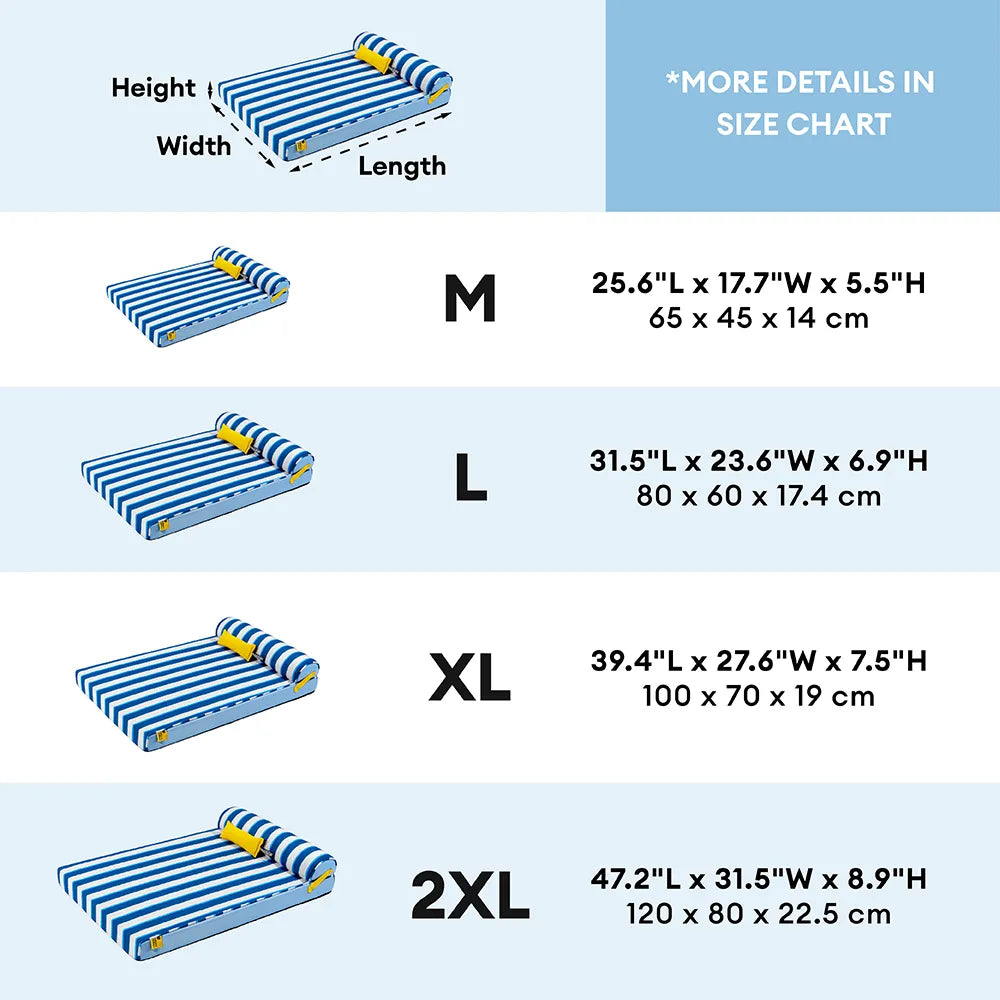 Lit orthopédique tapis rafraichissant grands chien - Chill Nest