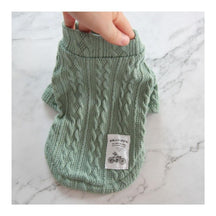 Pull en tricot torsadé confortable et élégant pour chien - Parfait pour les journées froides