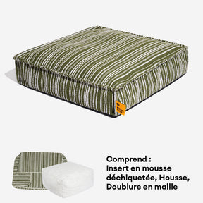 Pouf de rangement durable et lit pour chien - Funnyfuzzy SnugNest