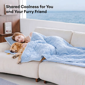 Couverture et Tapis rafraîchissant pour chien double face - Chill Nest