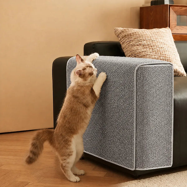 Housse de protection pour accoudoirs de canapé en faux sisal résistant aux rayures, ajustable, pour chats