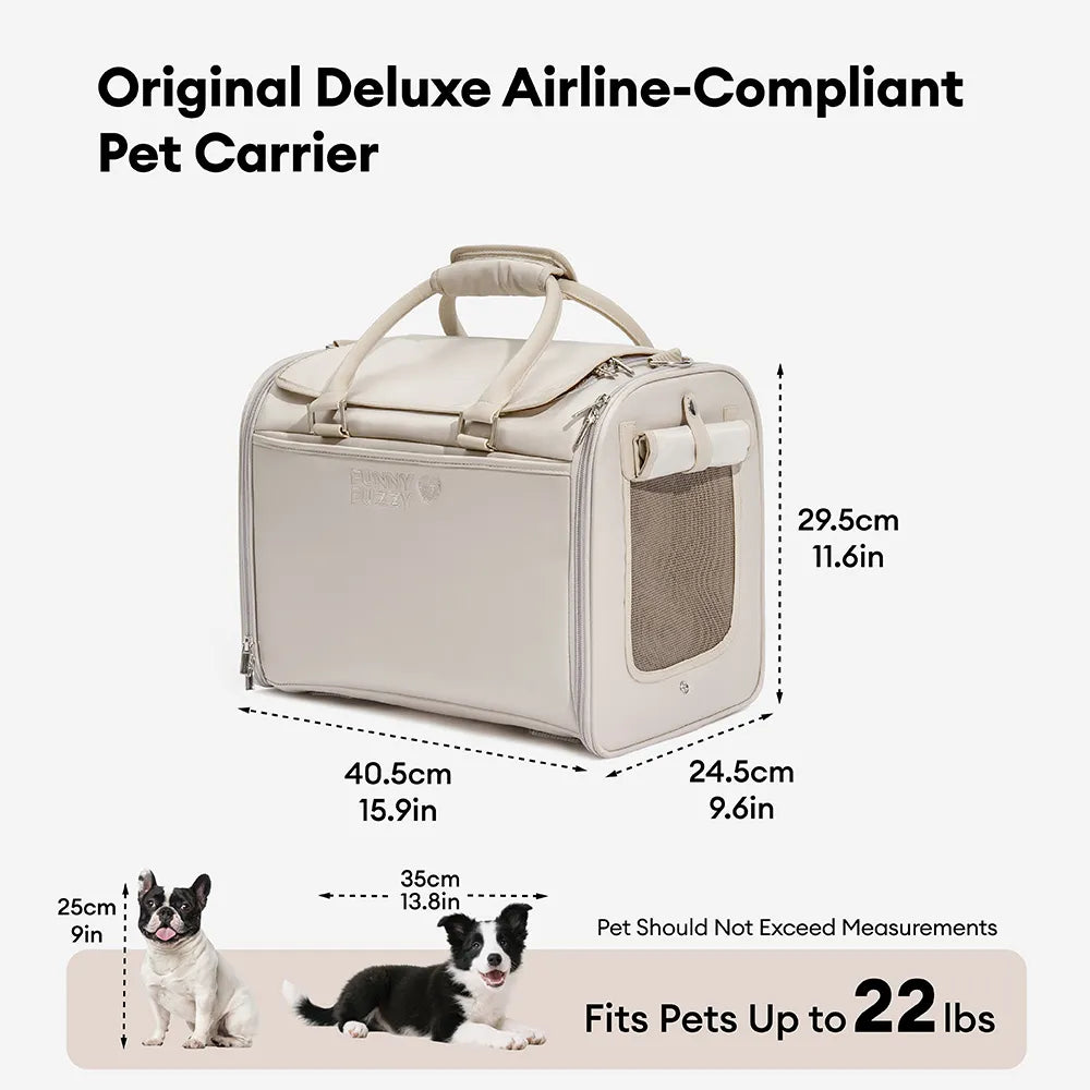 Transporteurs souples conformes aux règles des compagnies aériennes pour chiens et chat - Urban Roaming