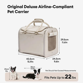 Transporteurs souples conformes aux règles des compagnies aériennes pour chiens et chat - Urban Roaming