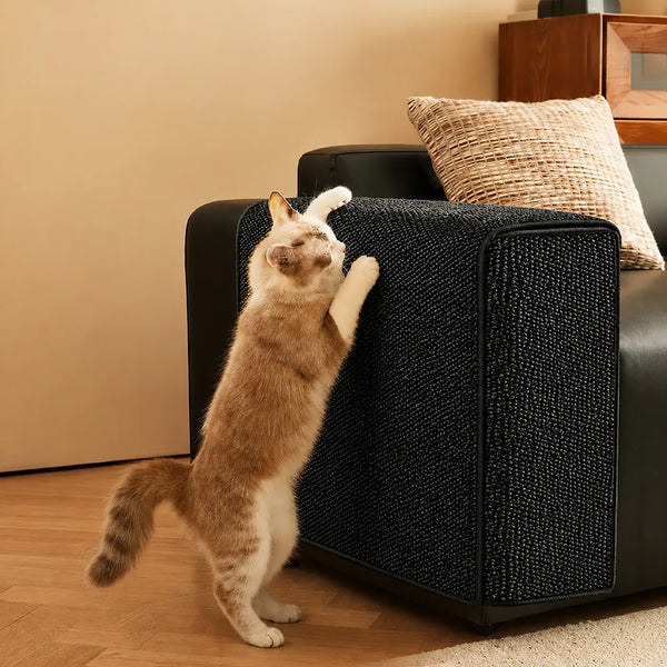 Housse de protection pour accoudoirs de canapé en faux sisal résistant aux rayures, ajustable, pour chats