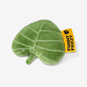 Jouet pour chien en peluche en forme de feuille avec couineur - Funnyfuzzy SnugNest