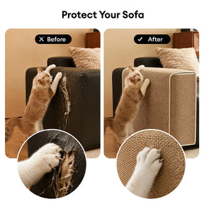 Housse de protection pour accoudoirs de canapé en faux sisal résistant aux rayures, ajustable, pour chats