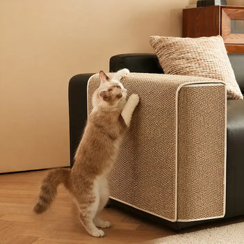 Housse de protection pour accoudoirs de canapé en faux sisal résistant aux rayures, ajustable, pour chats