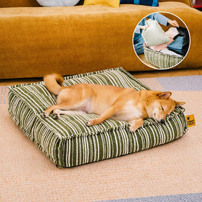 Pouf de rangement durable et lit pour chien - Funnyfuzzy SnugNest
