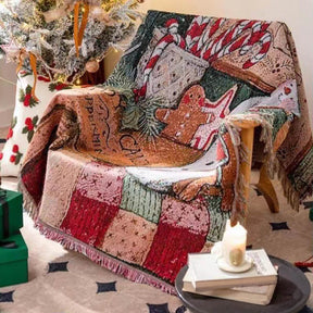 Couverture décorative de Noël - Ensemble cadeau 3pcs