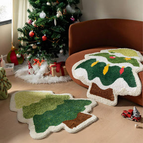 Tapis décoratif antidérapant de Noël - Ensemble cadeau 3pcs