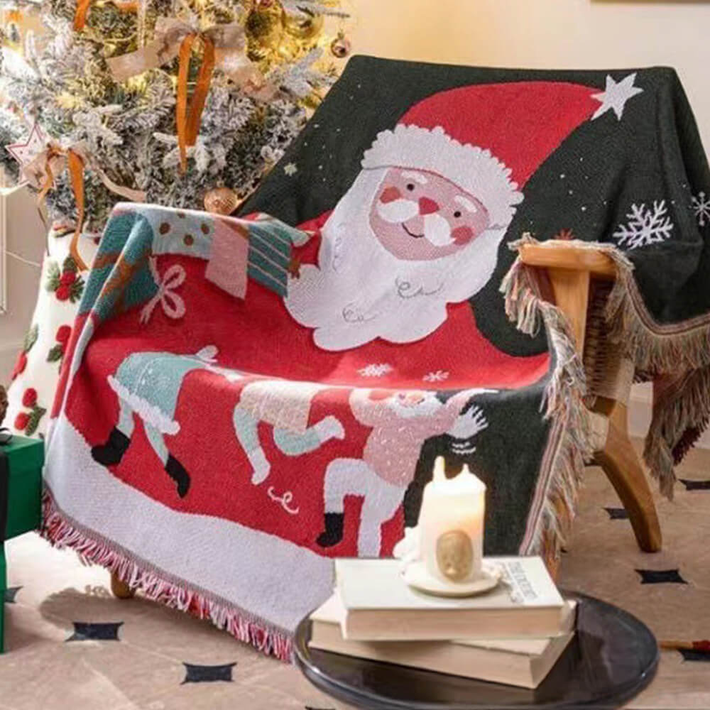 Couverture décorative de Noël - Ensemble cadeau 3pcs