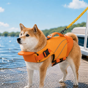 Gilet de sauvetage pour chien avec support de menton amovible