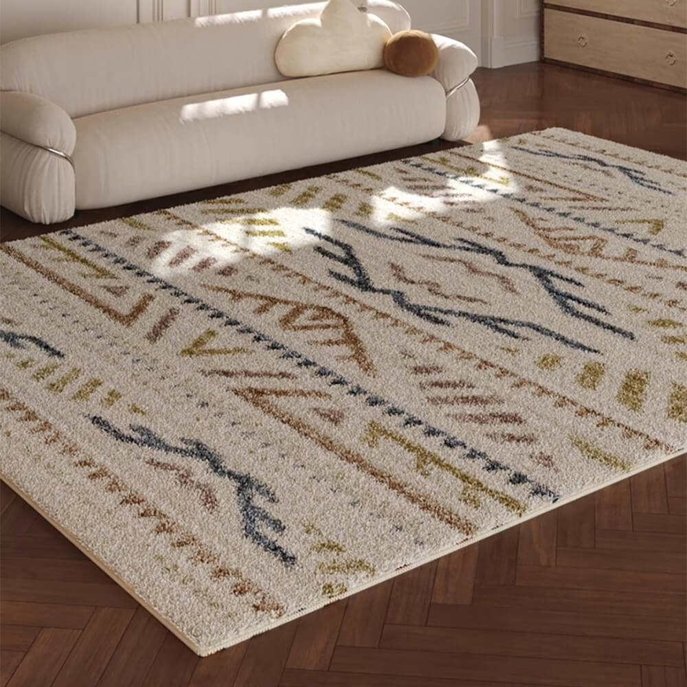 Tapis doux et confortable à motif géométrique bohème