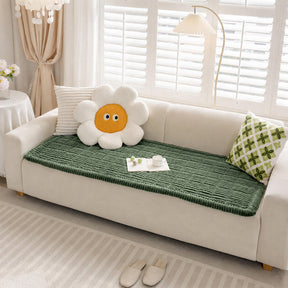 Tapis pour animaux en flanelle douce imperméable, respirant, anti-dérapant pour canapé.