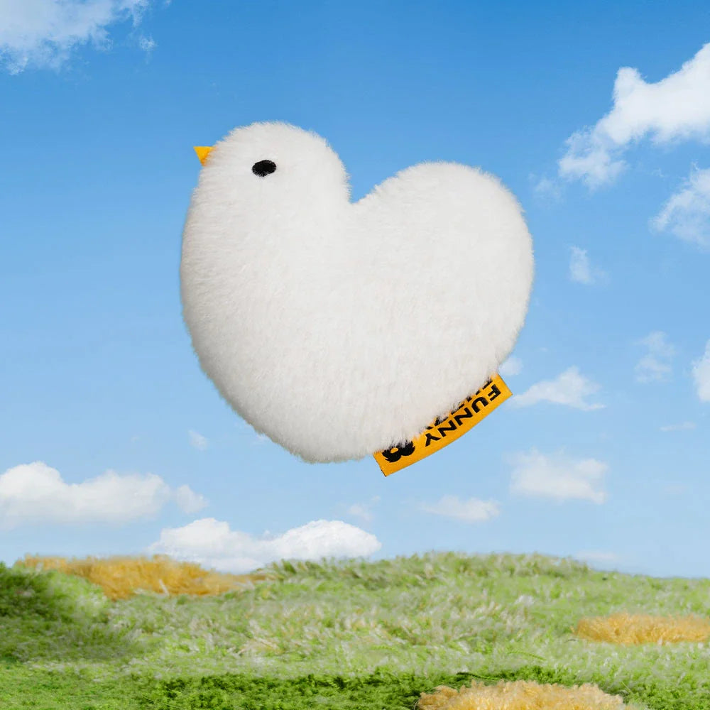 FUNNYFUZZY Colombe de la paix en peluche avec bruit pour chien