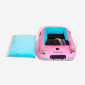 Lit pour chat en forme de voiture de course cabriolet classique - Fast & Fur