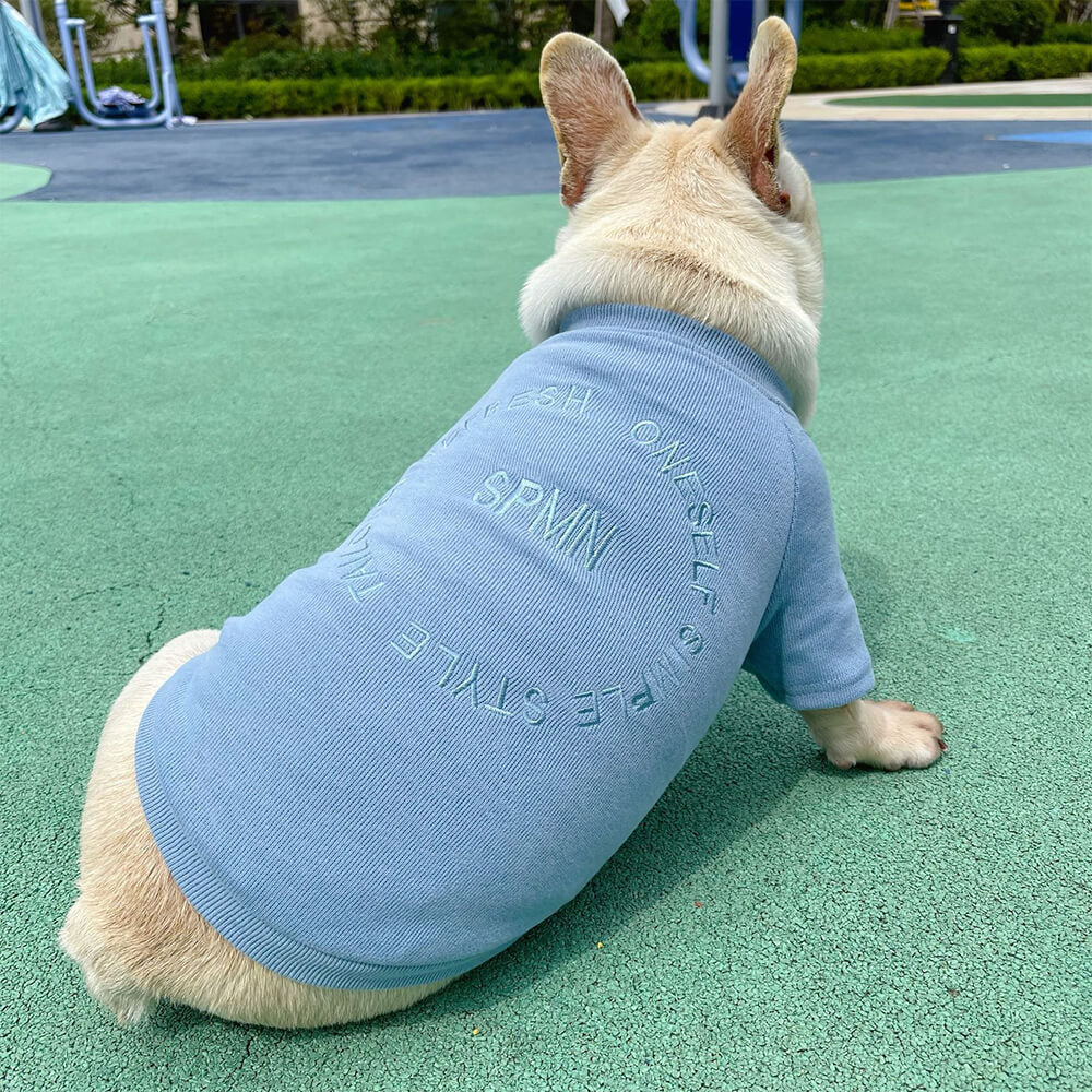 Pull à Manches Longues Brodé Élégant Vêtements Assortis pour Animaux et Propriétaires